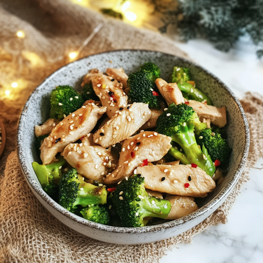 keto chinese chicken and broccoli