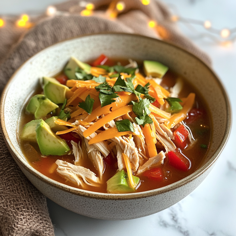 keto tortilla chicken soup