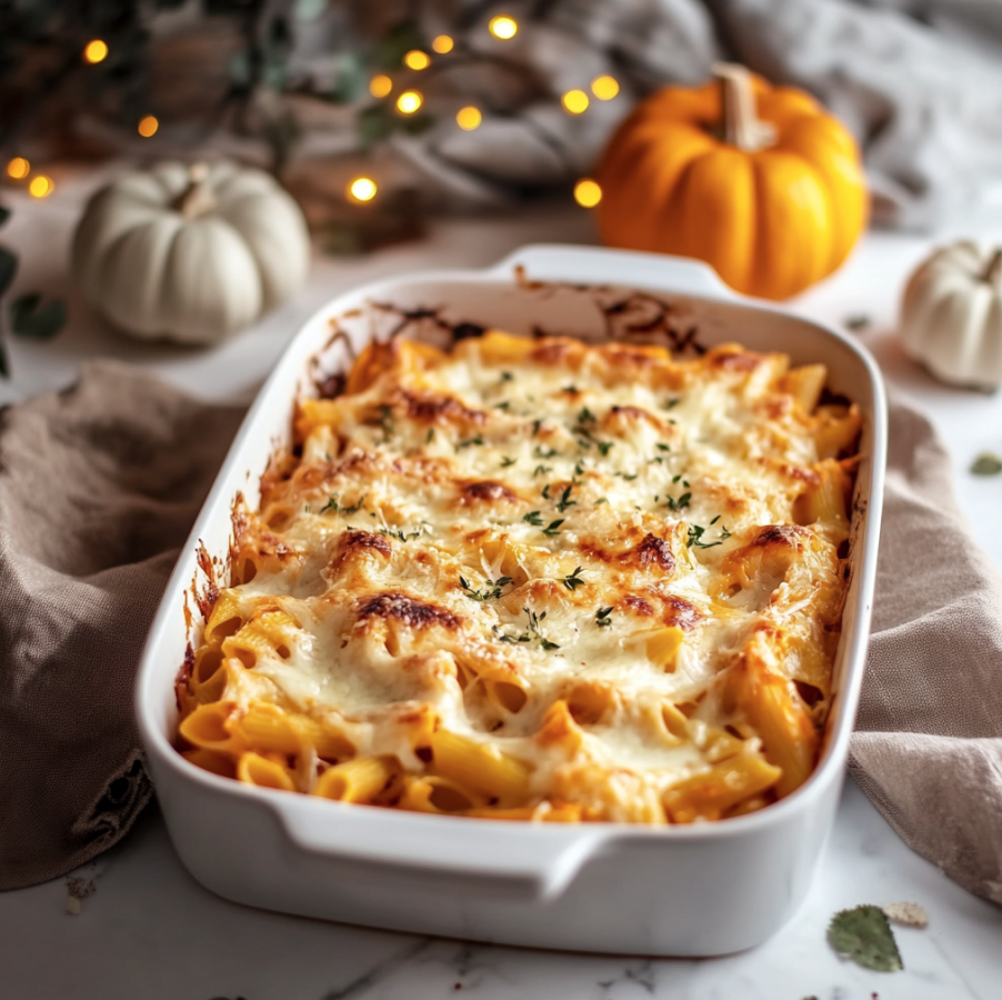 pumpkin pasta bake