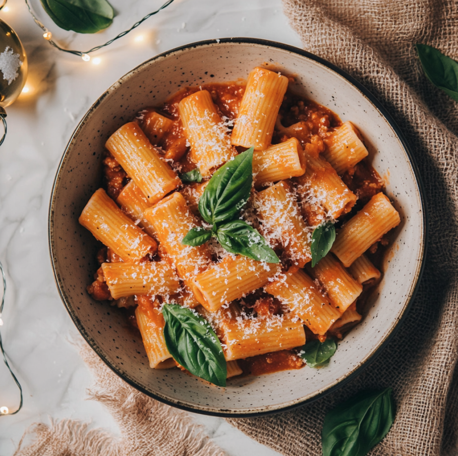 rigatoni bolognese