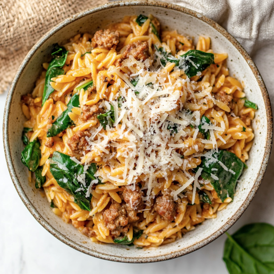 italian sausage orzo