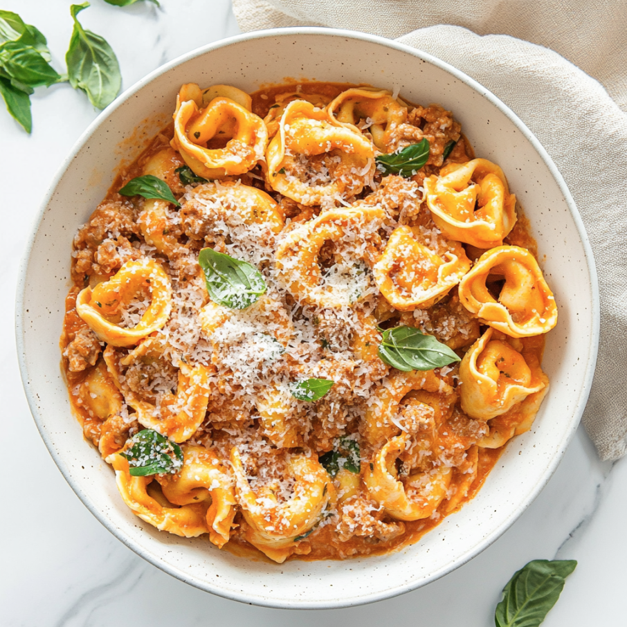one pot tortellini with sausage