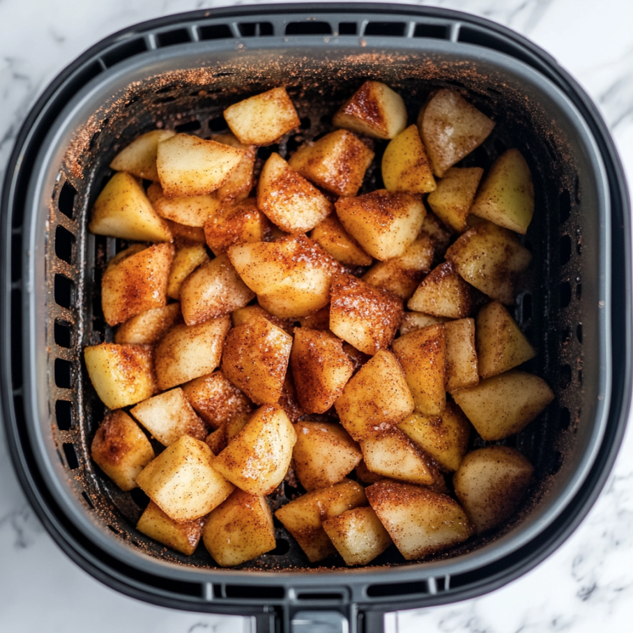 air fryer roasted apple chunks