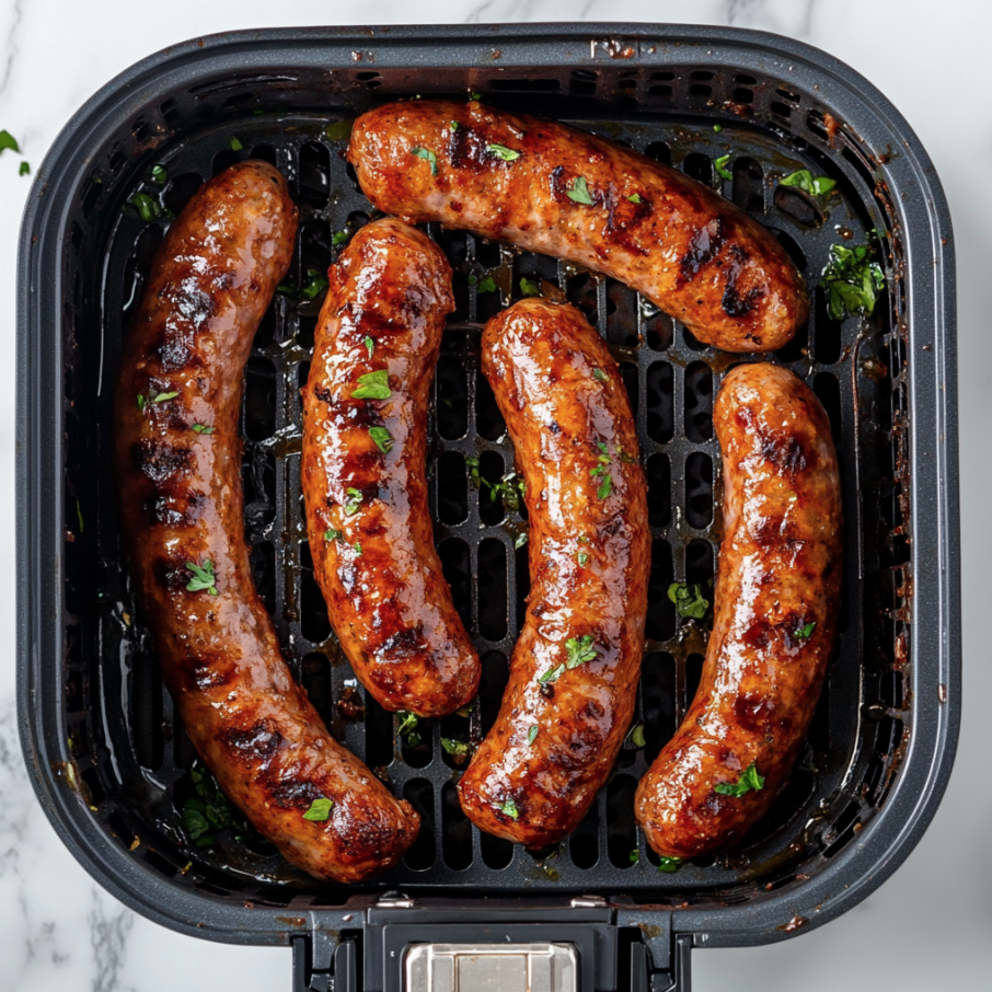 air fryer sausages