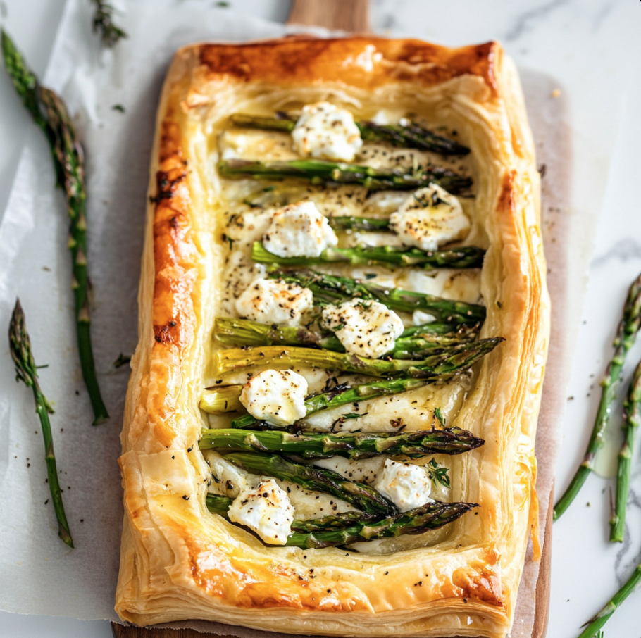 asparagus and goat cheese tart