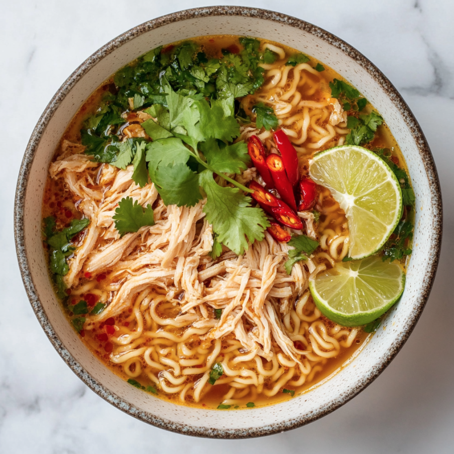 crockpot chicken ramen soup