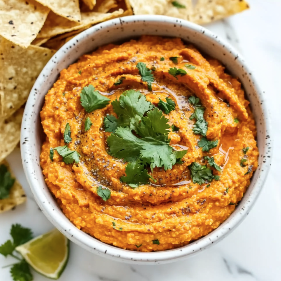 easter carrot hummus