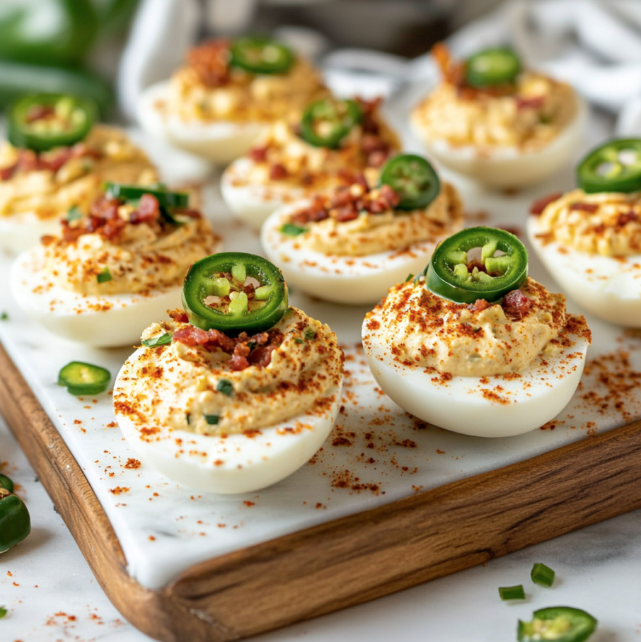 jalapeno popper deviled eggs