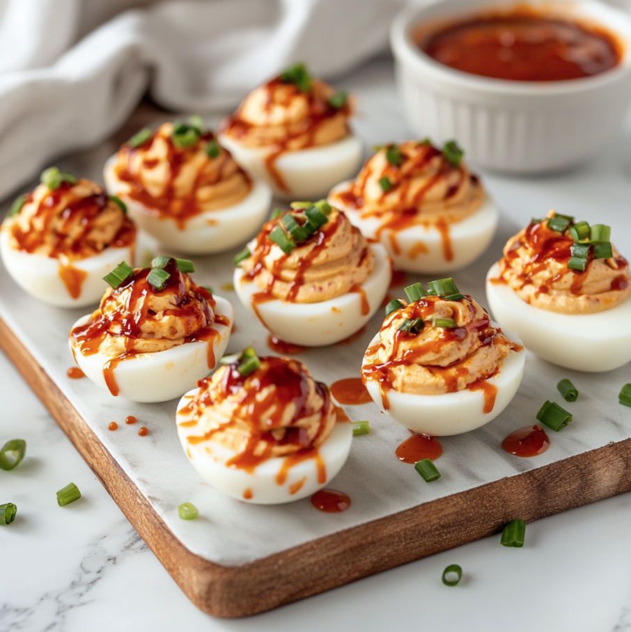 sriracha deviled eggs