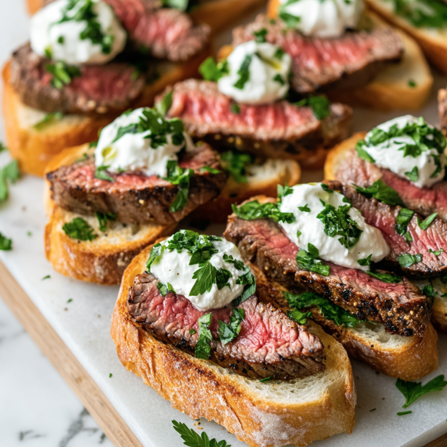 steak crostini