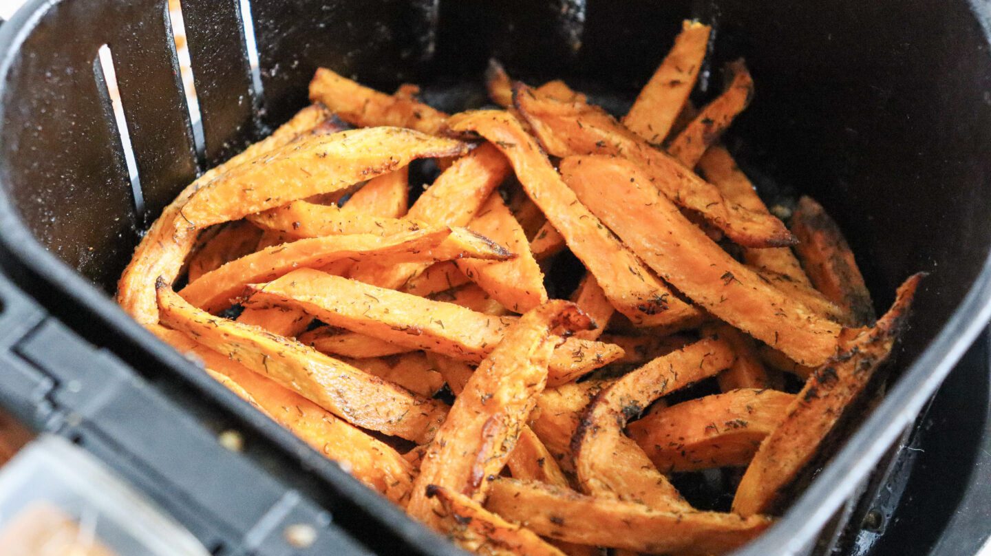 air fried sweet potato fries