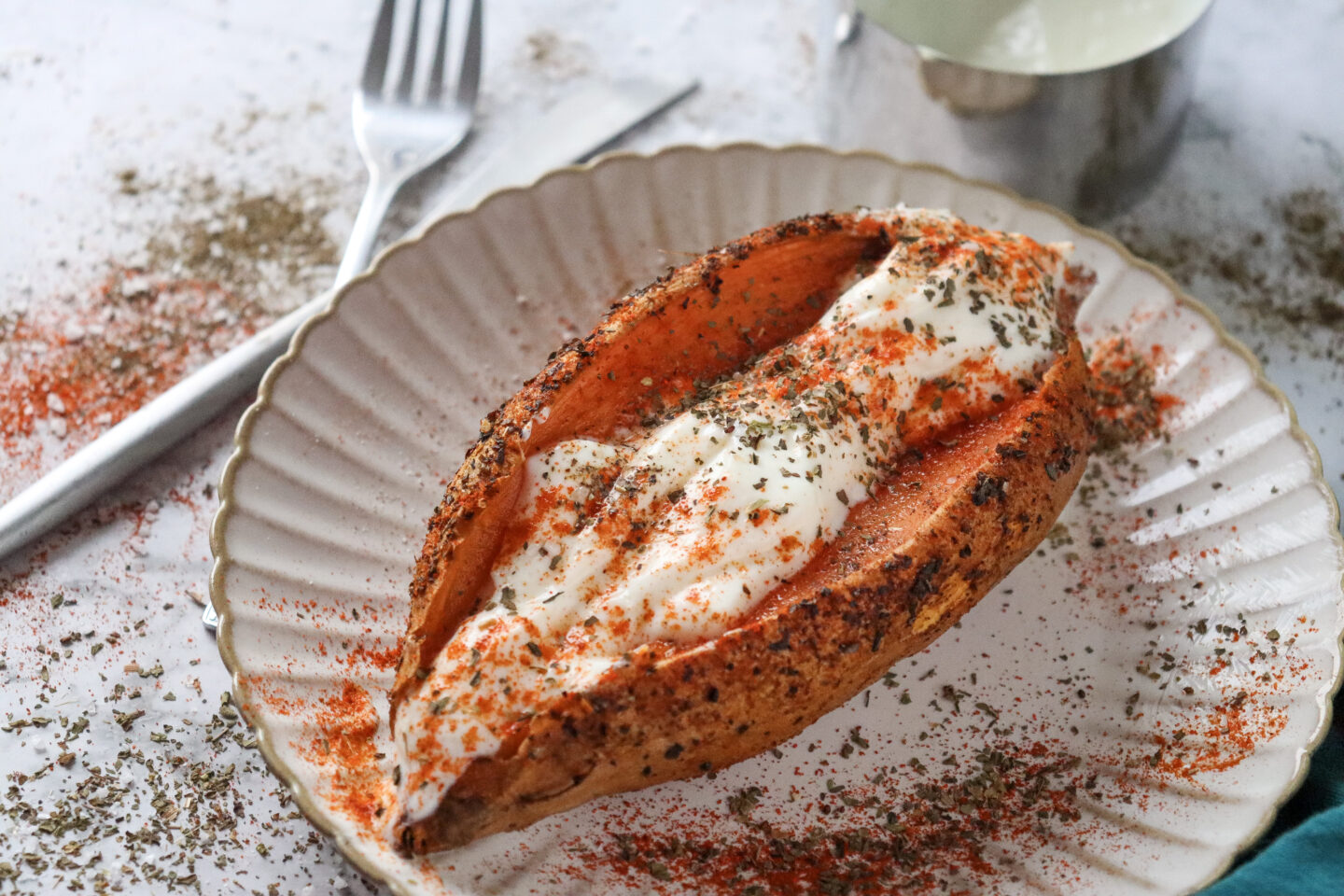 air fryer baked sweet potatoes