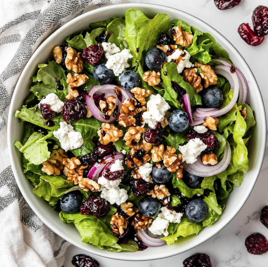 blueberry goat cheese salad