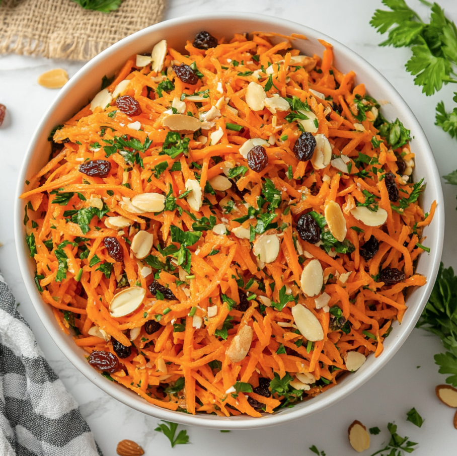 carrot salad with citrus dressing