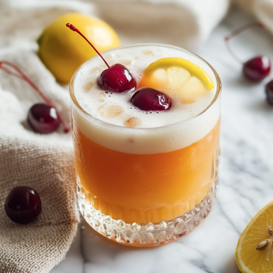 cherry vanilla amaretto sour