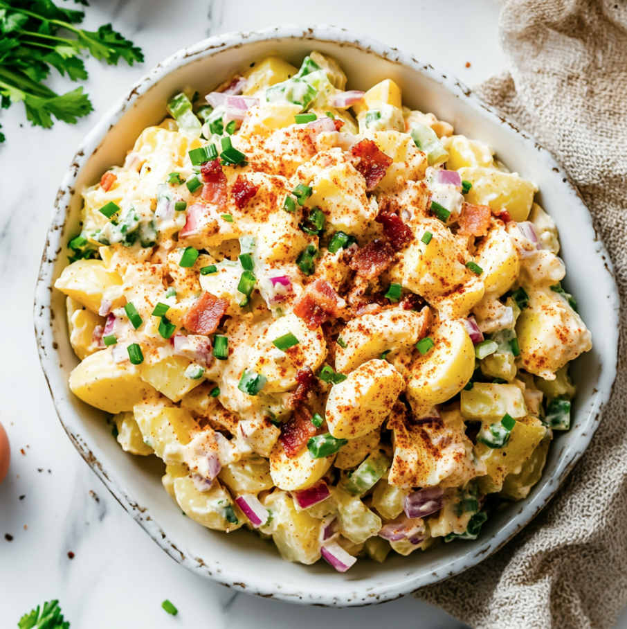 devilled egg potato salad