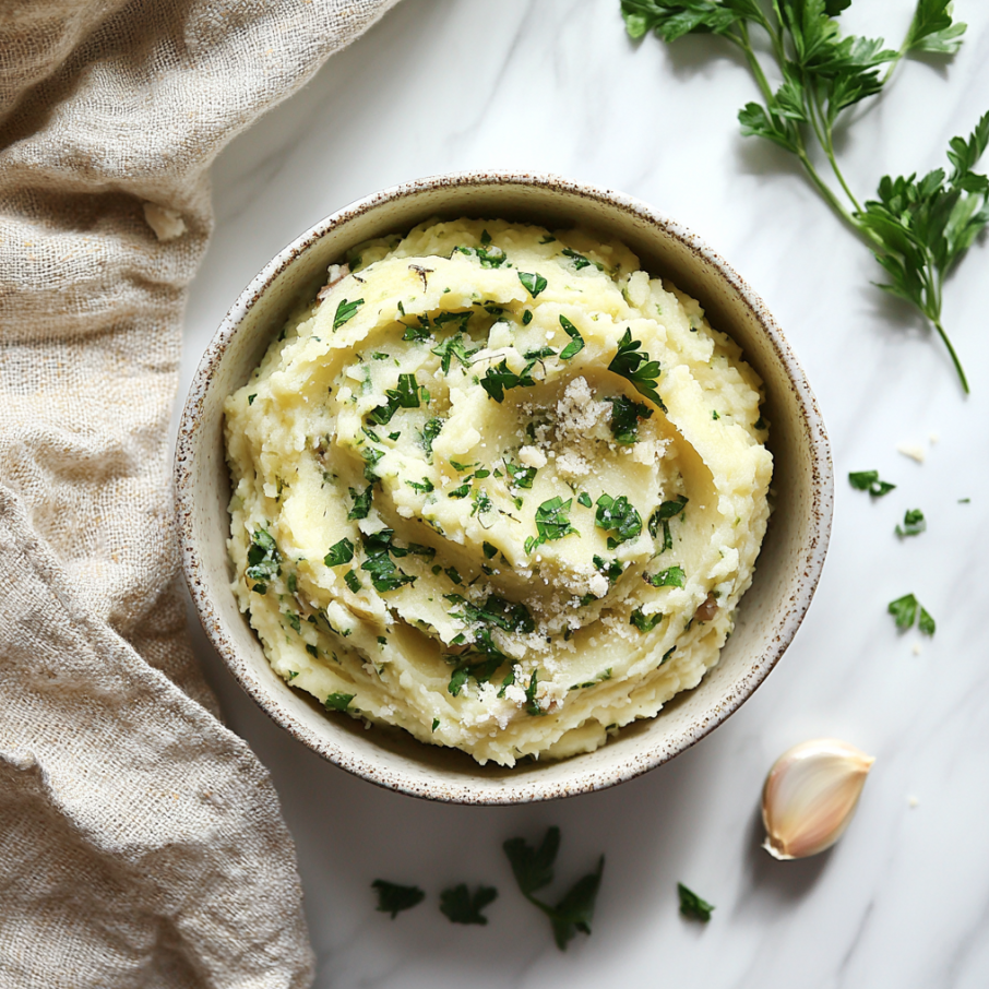 garlic and herb mashed potatoes