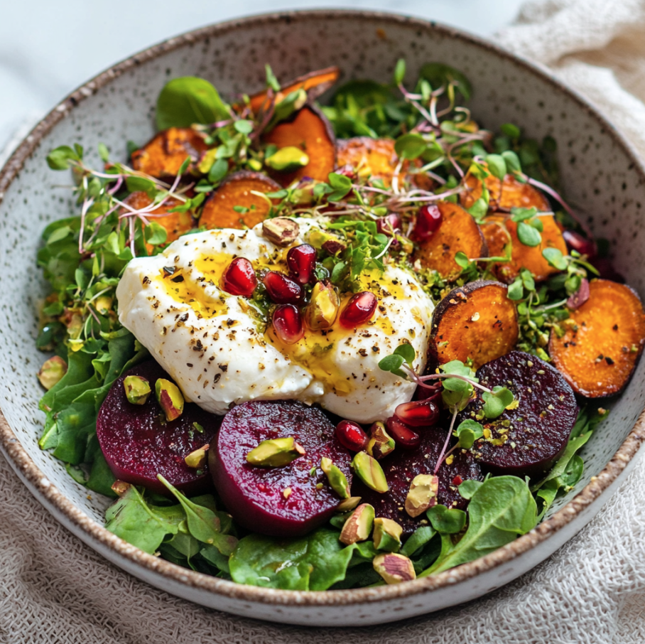 roasted beet and carrot salad