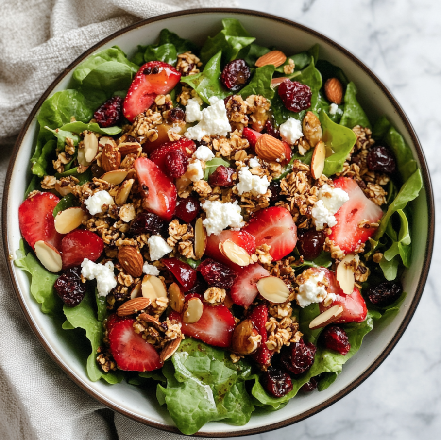 strawberry crunch salad