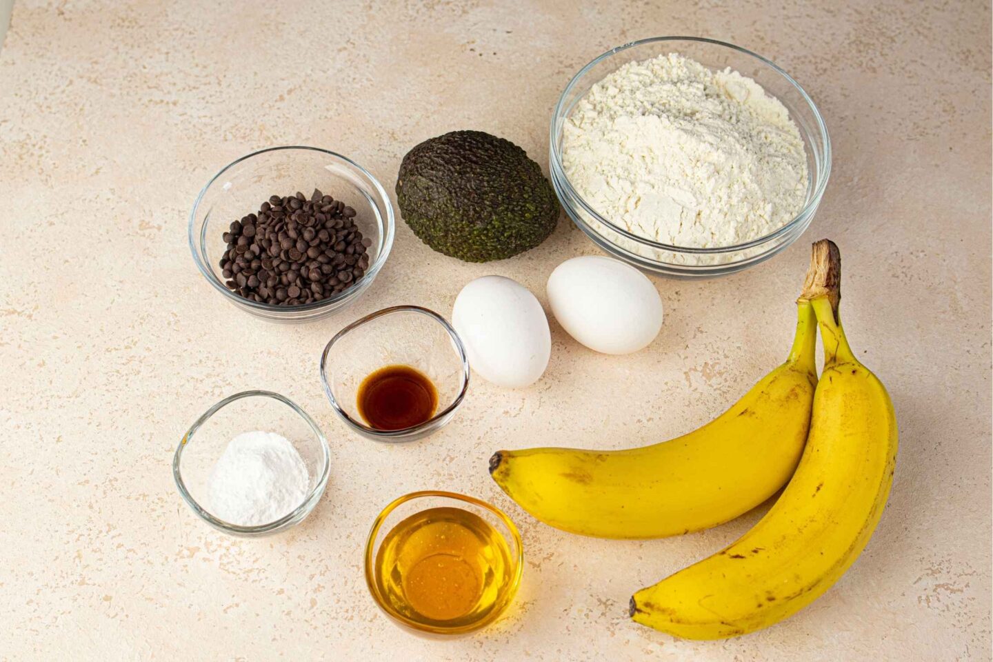 avocado muffin ingredients