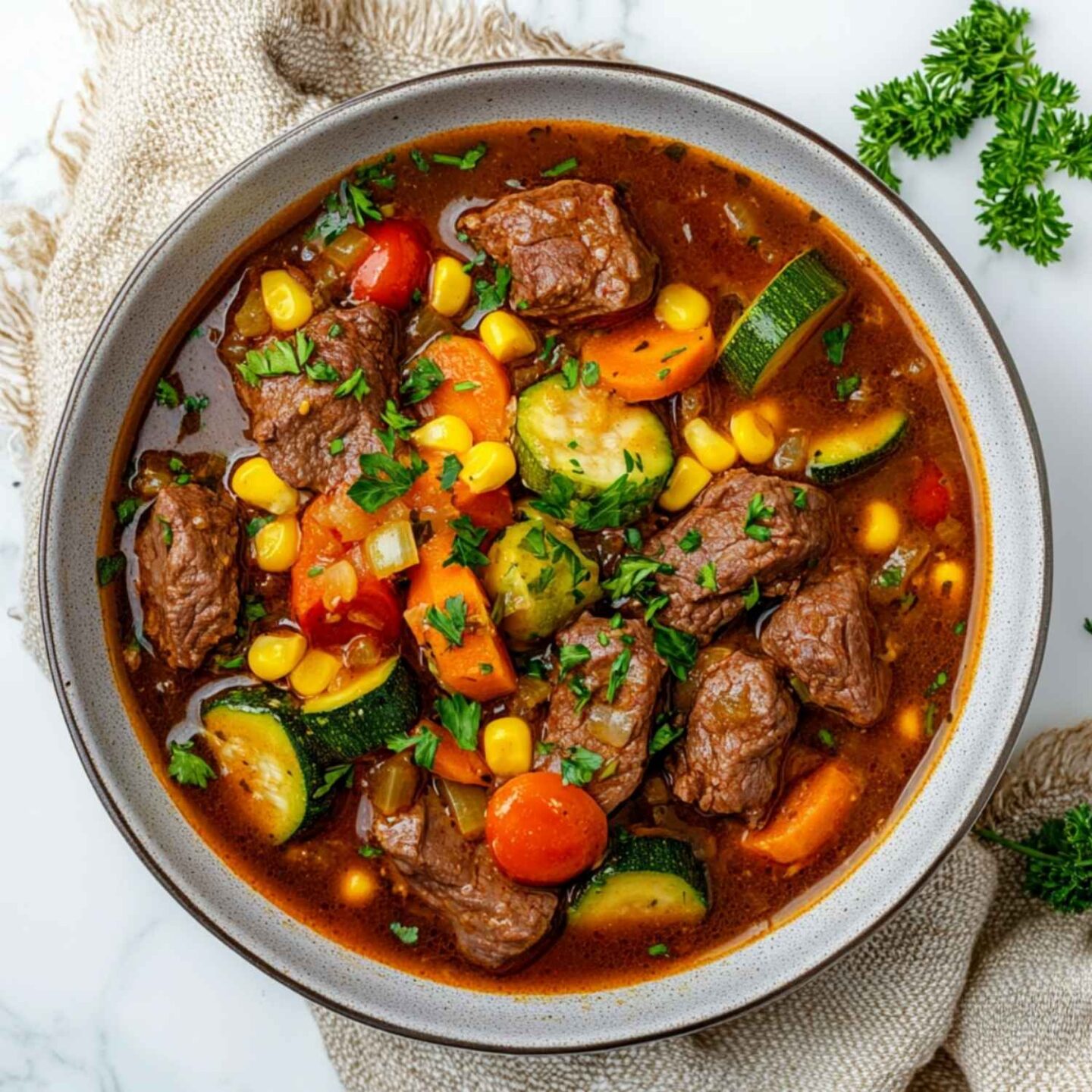 crockpot beef summer stew