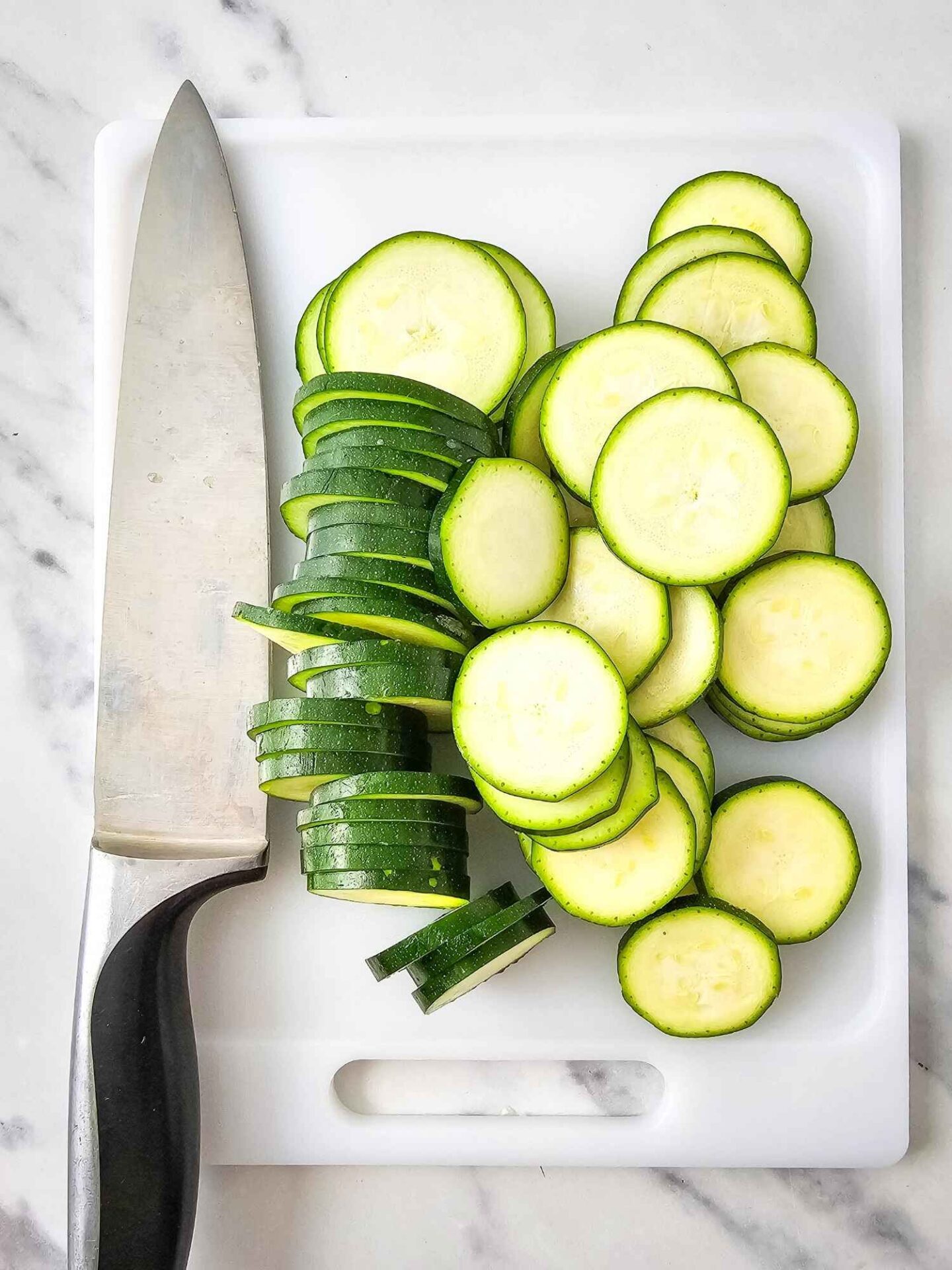 sliced zucchini