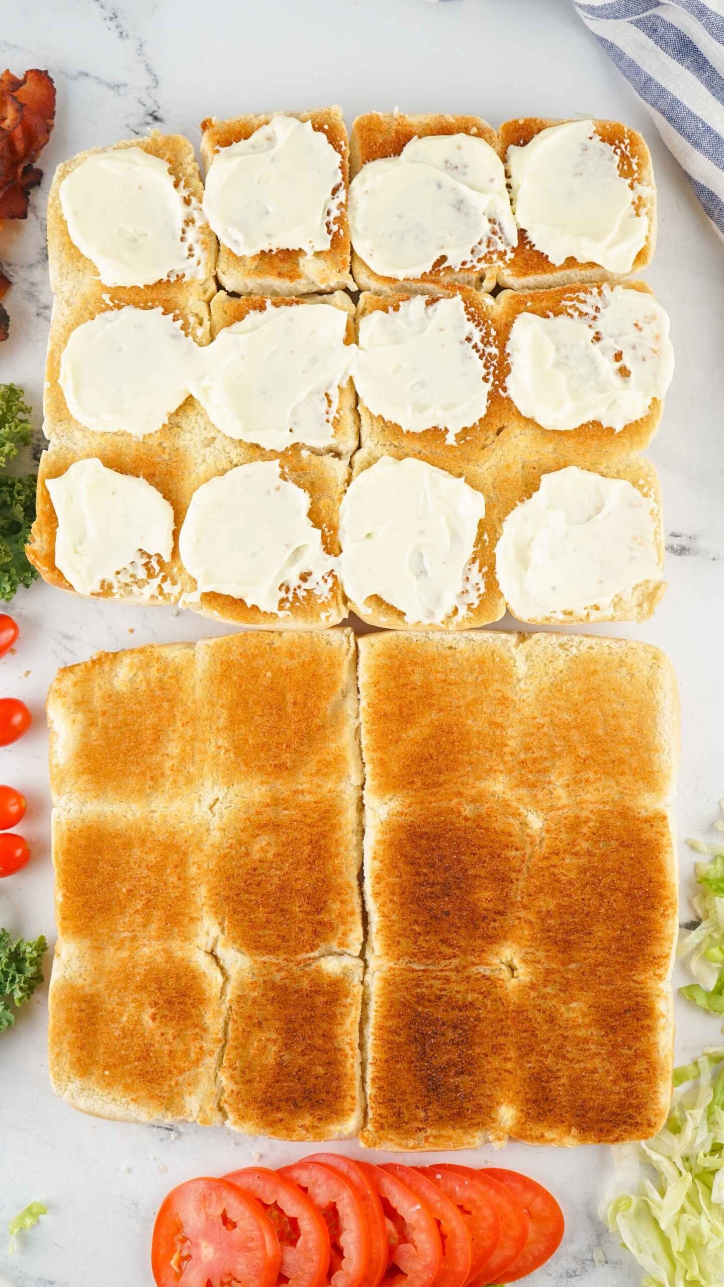 slider buns with mayo