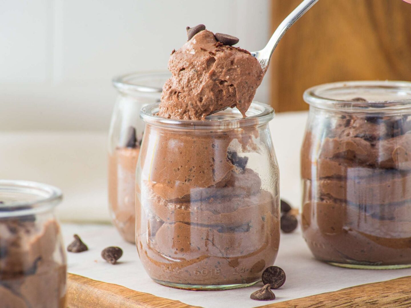 close up cottage cheese mousse