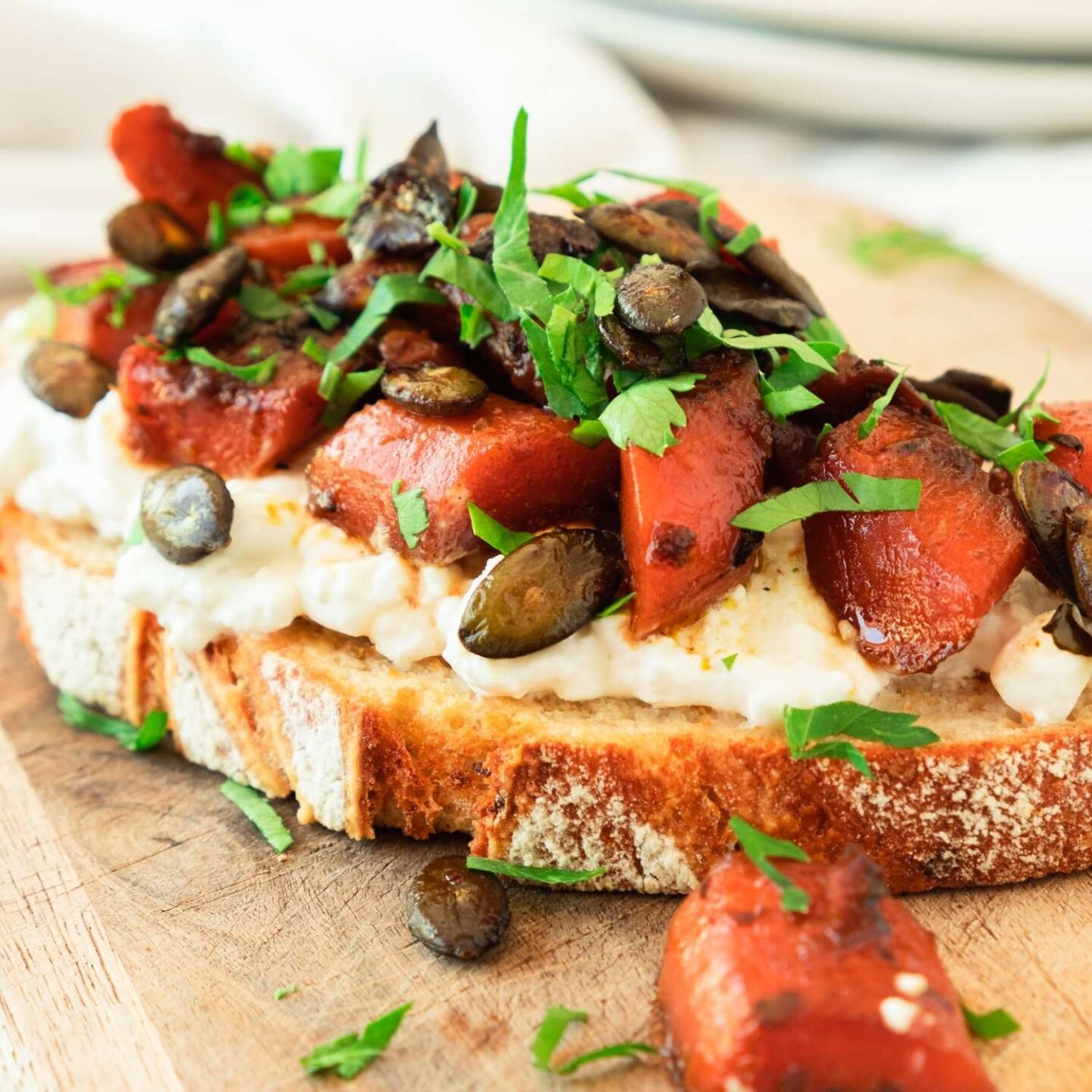 cottage cheese carrot toast