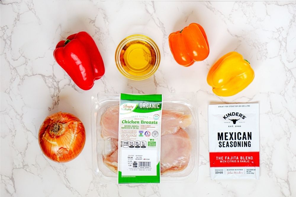 sheet pan chicken fajitas ingredients