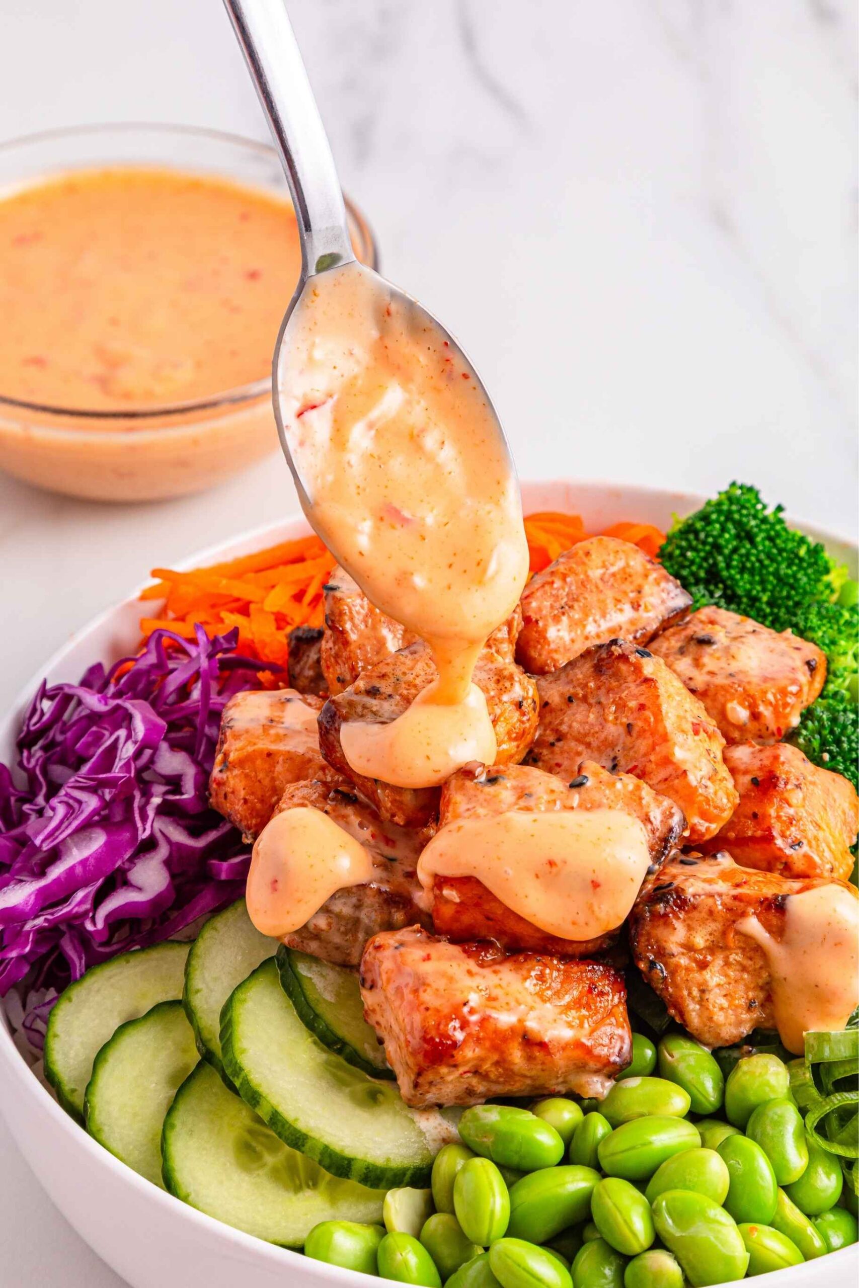 bang bang salmon bowl