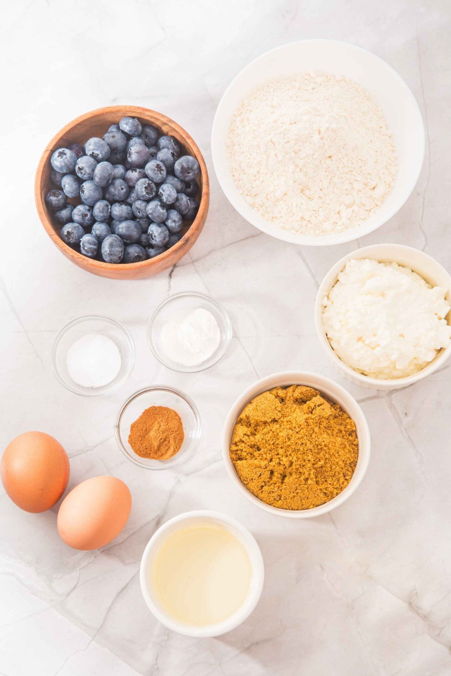 cottage cheese blueberry muffin ingredients
