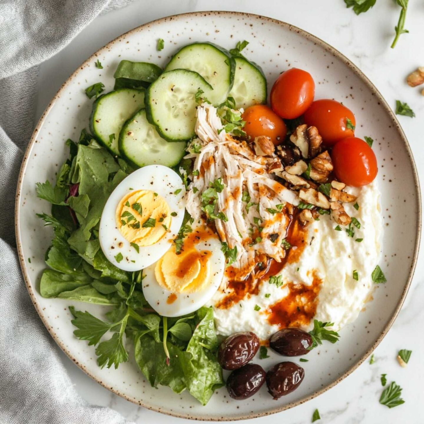 cottage cheese protein plate