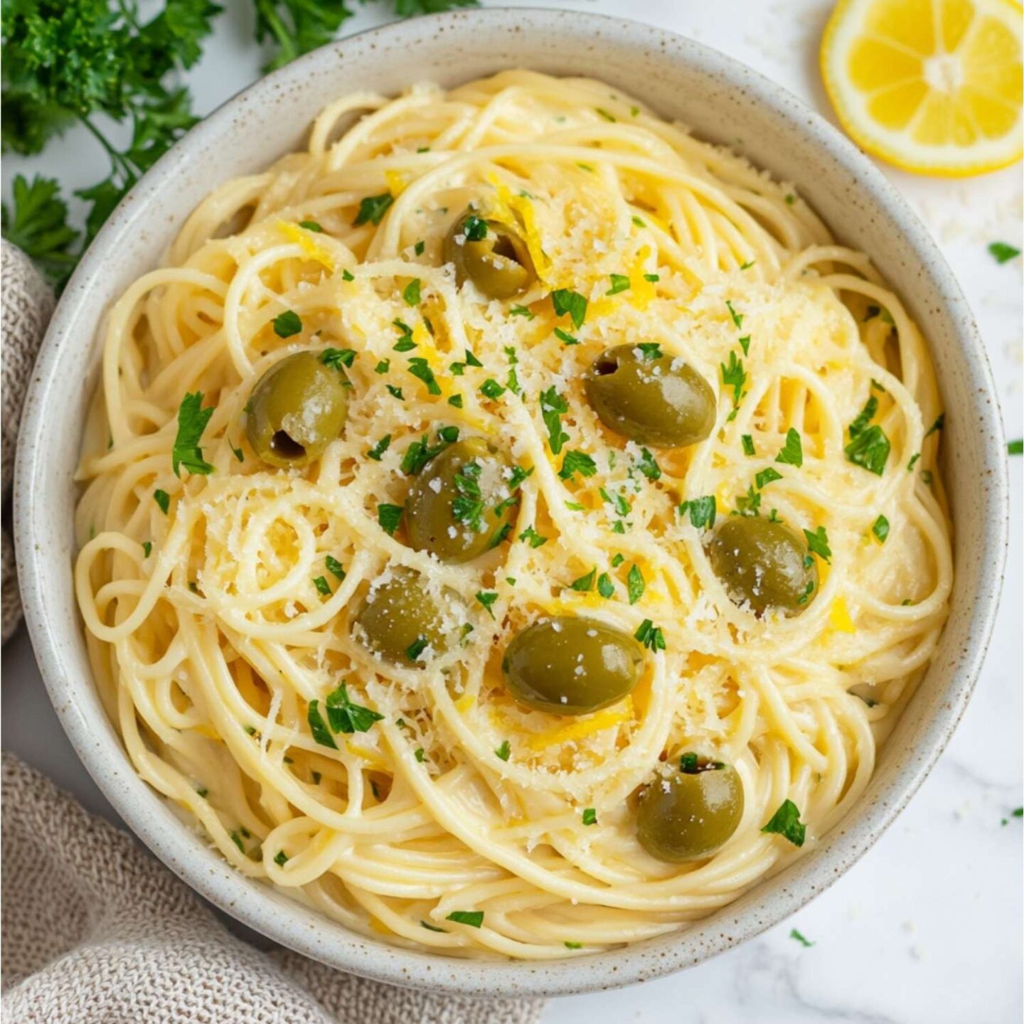 dirty martini spaghetti