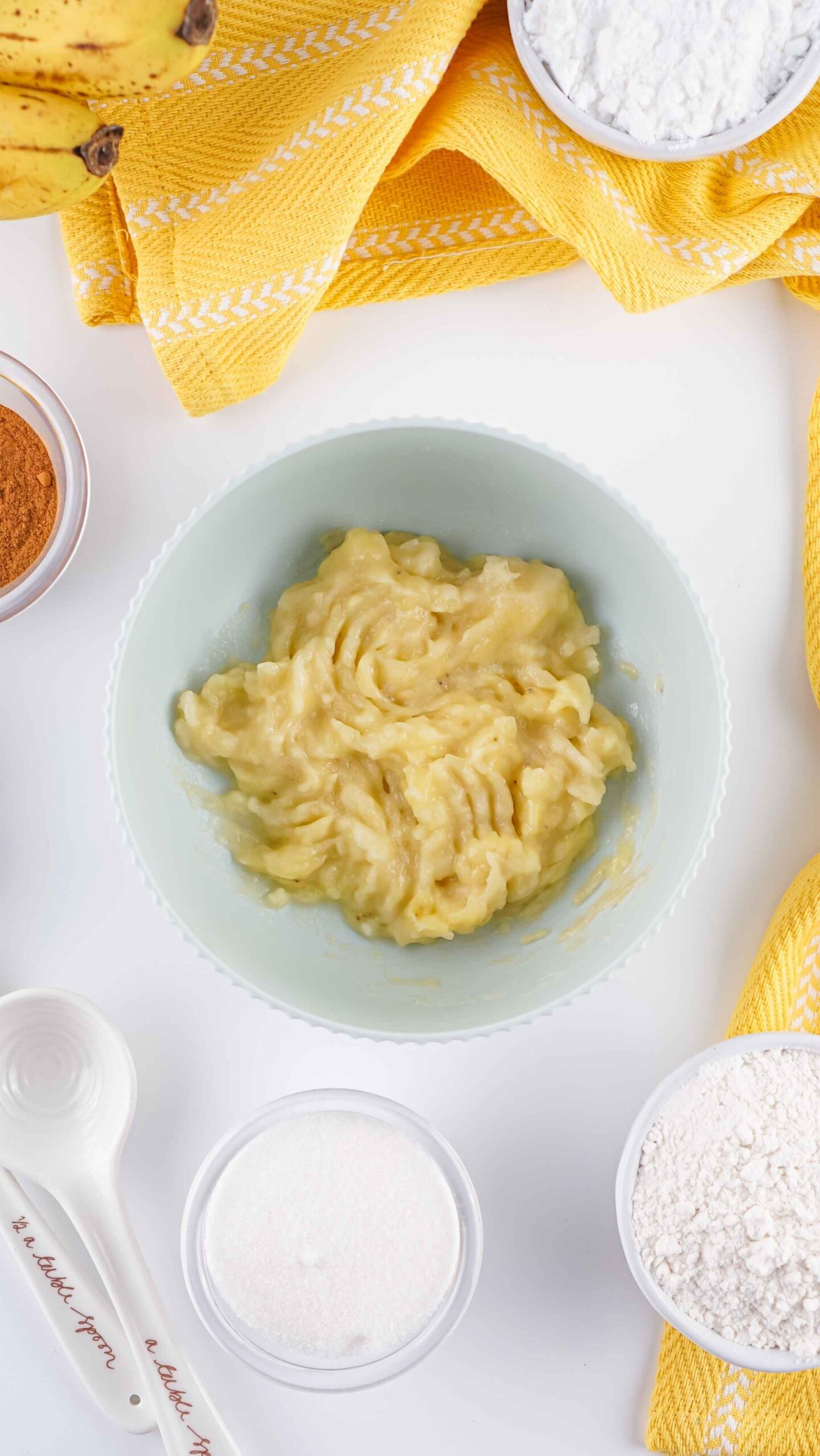 mashed banana for donut holes