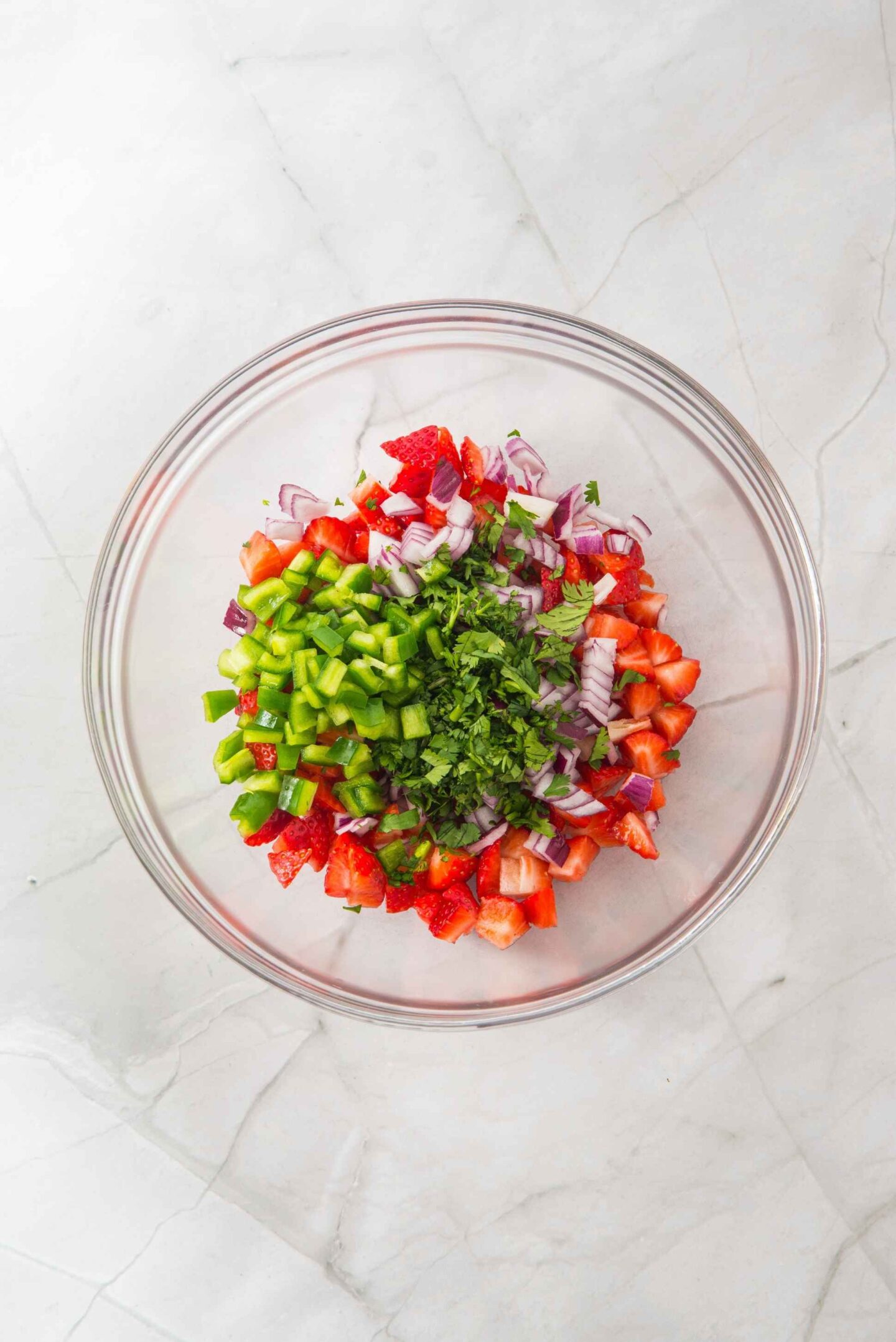 strawberry salsa in bowl