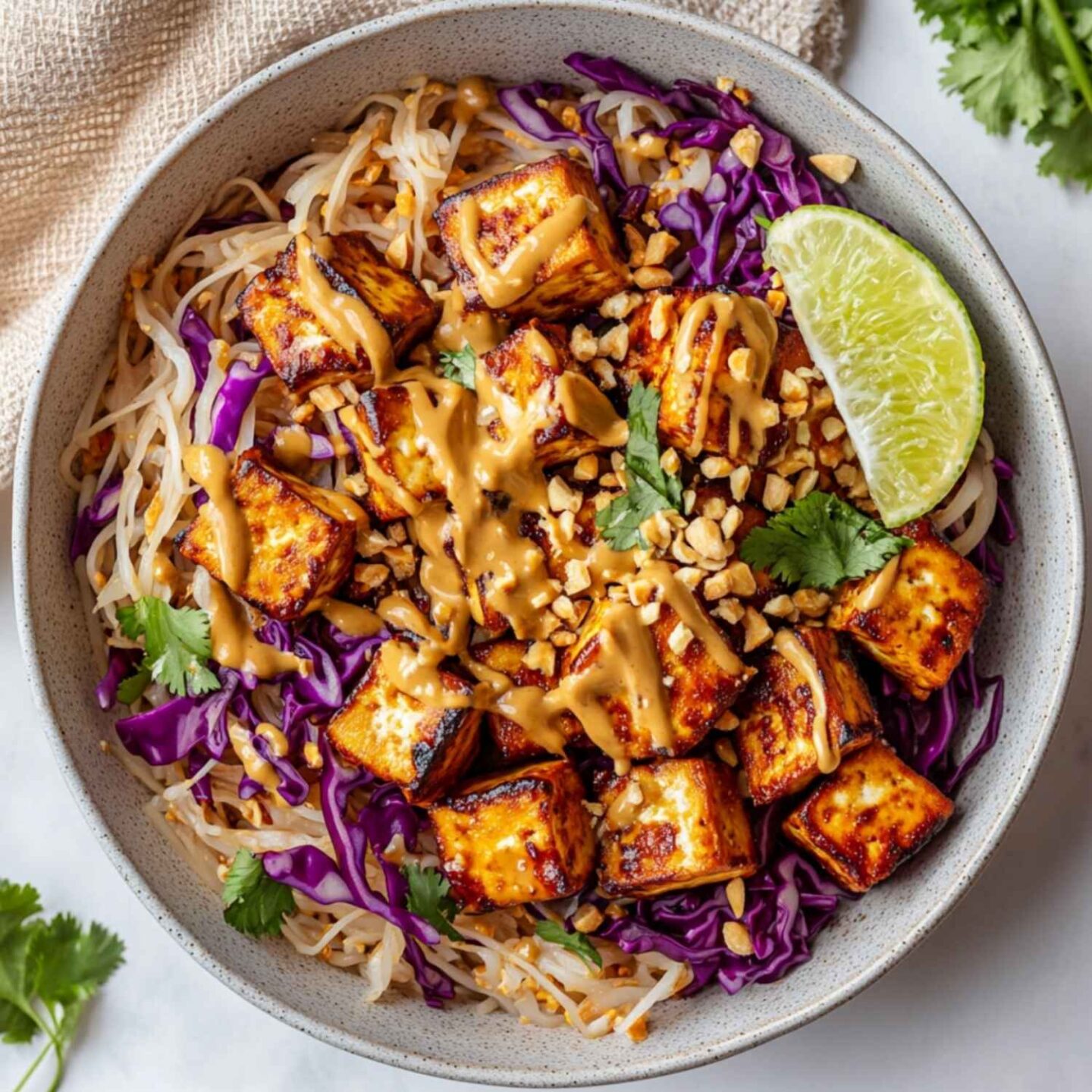 thai tofu bowls