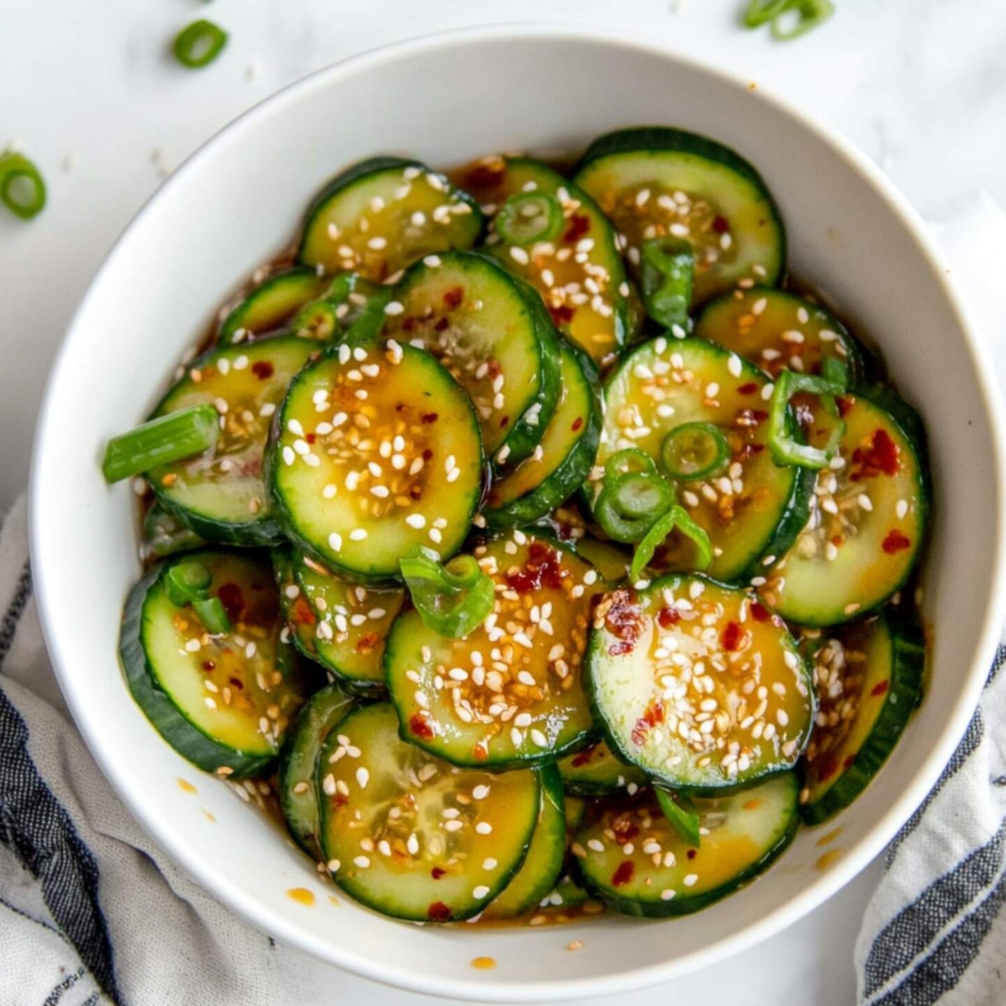 tiktok cucumber salad
