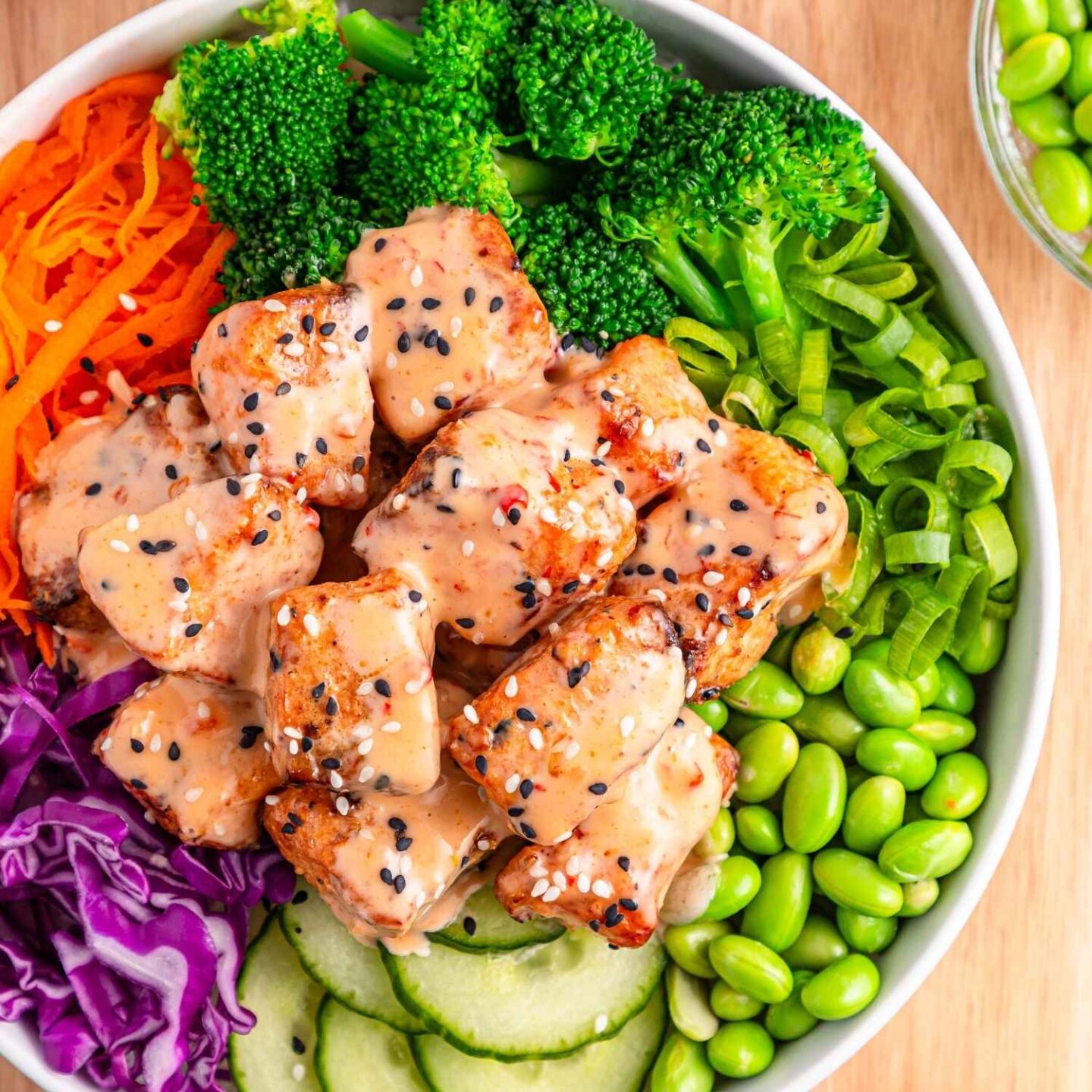 bang bang salmon protein bowl