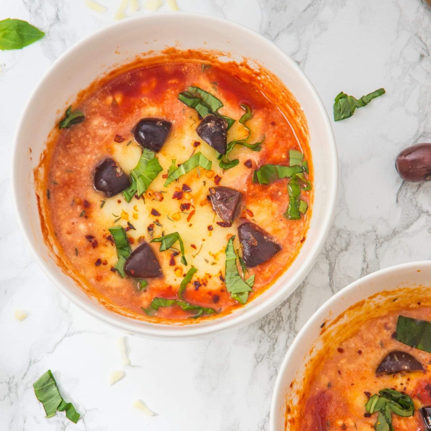 cottage cheese pizza protein bowl