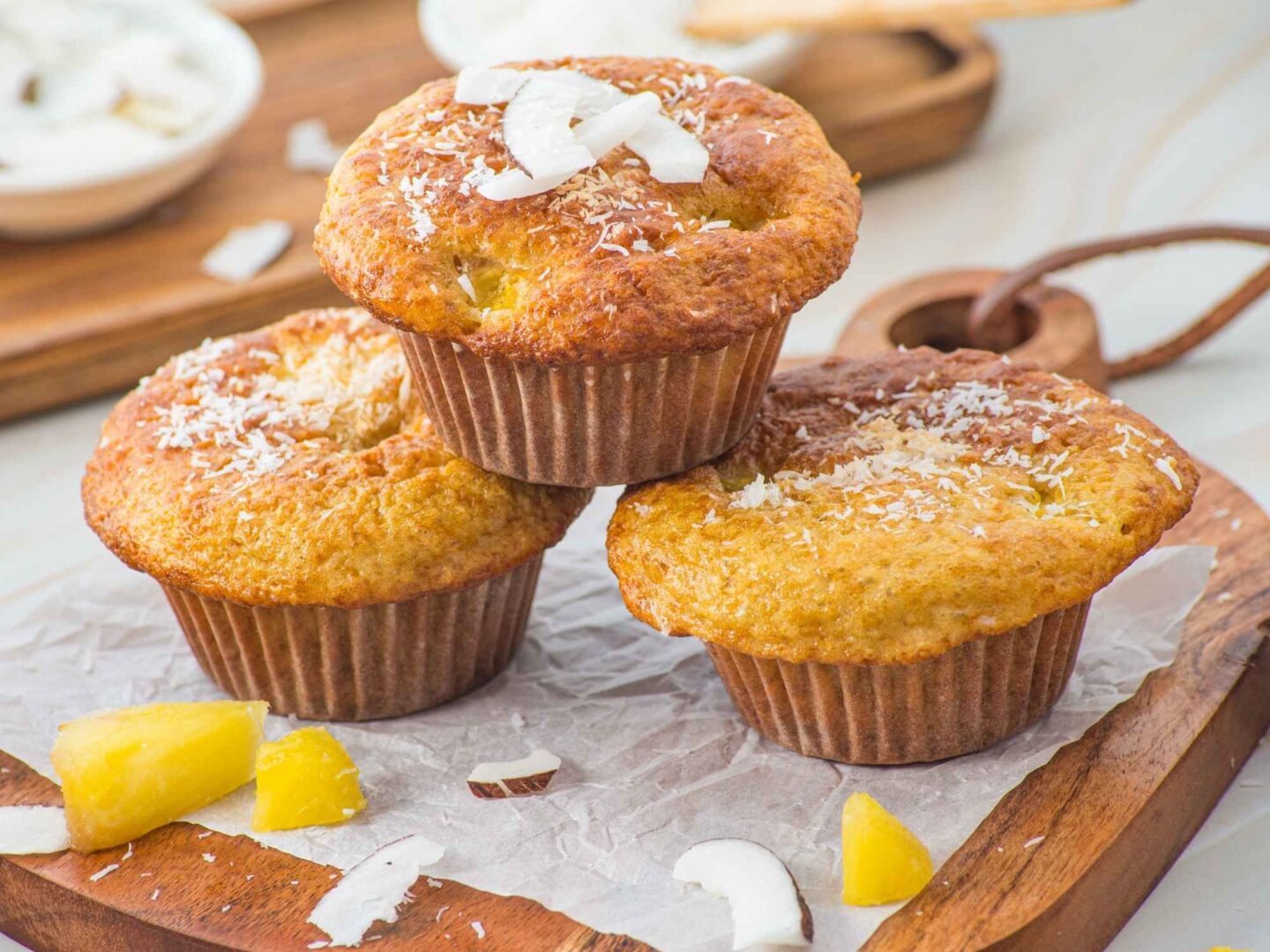 cottage cheese protein pineapple muffins