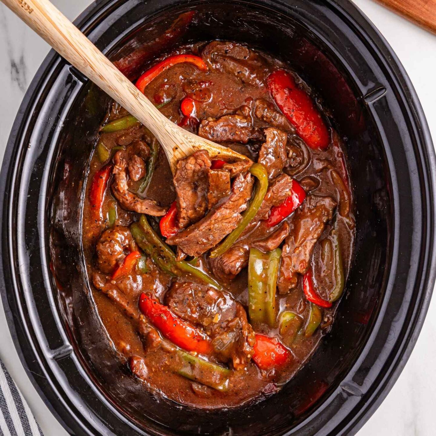 crockpot pepper steak