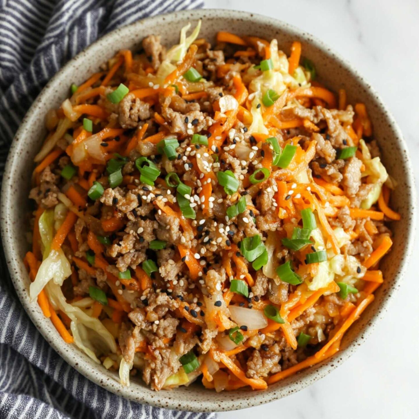 egg roll in a bowl