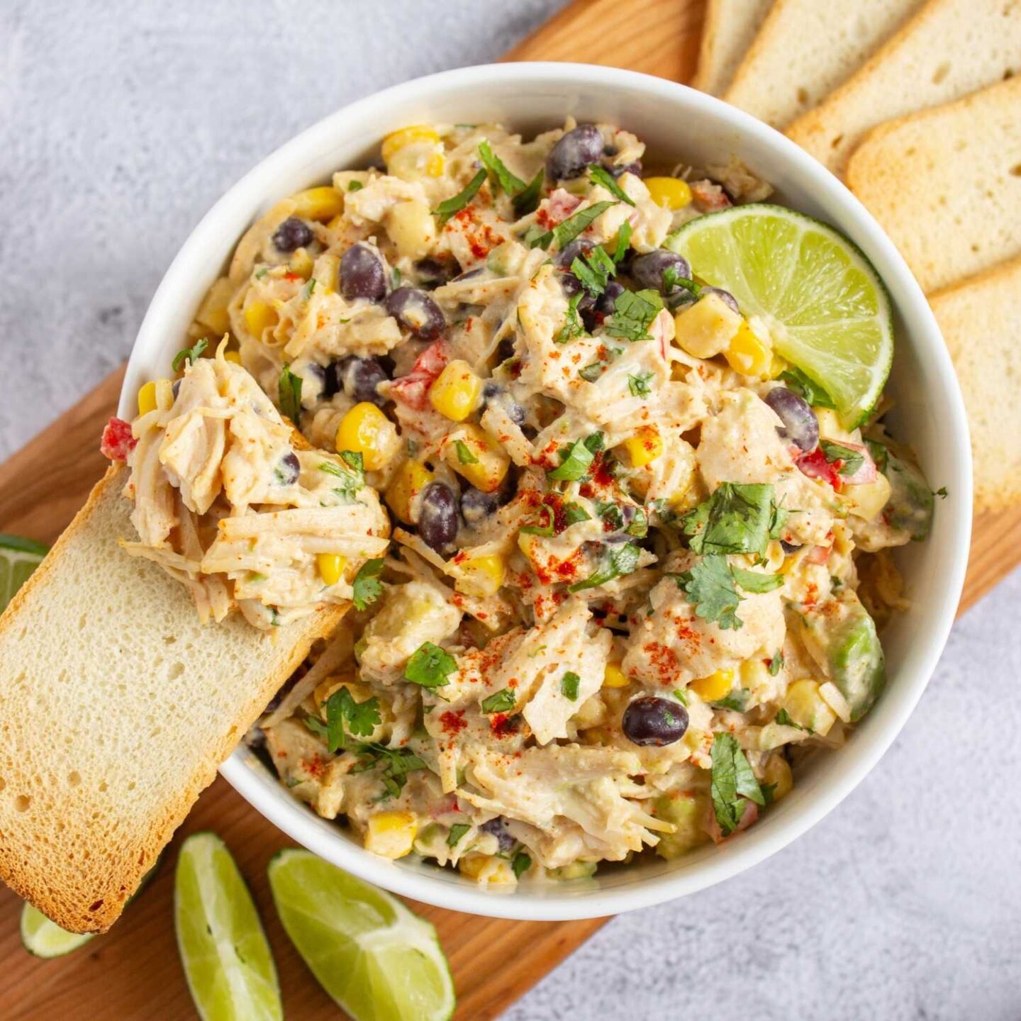high protein southwest chicken salad