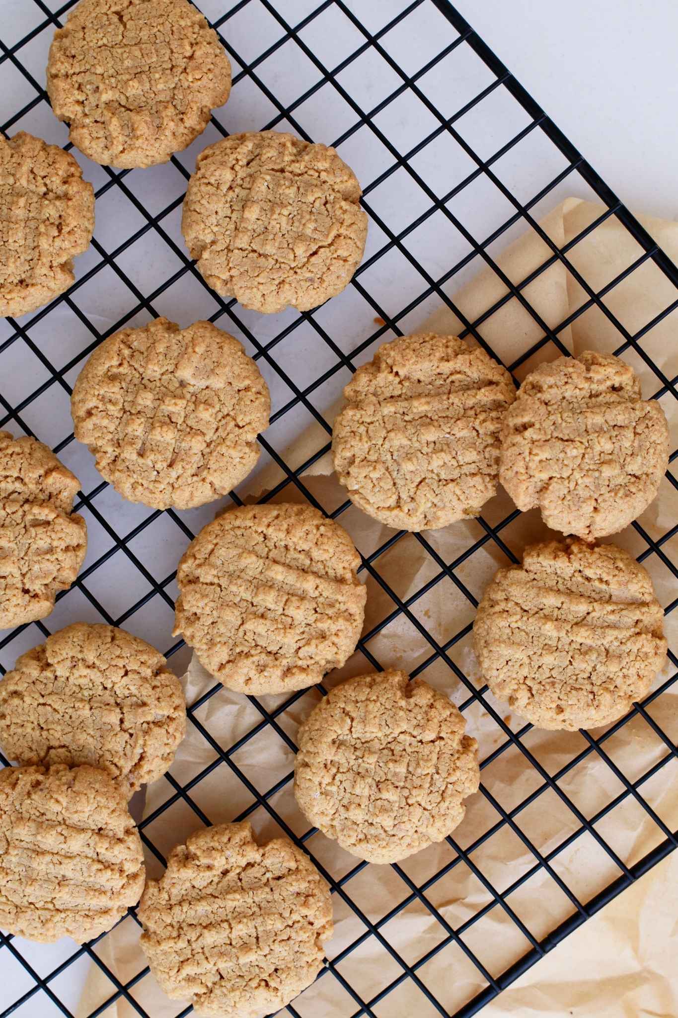 keto cookies on rack