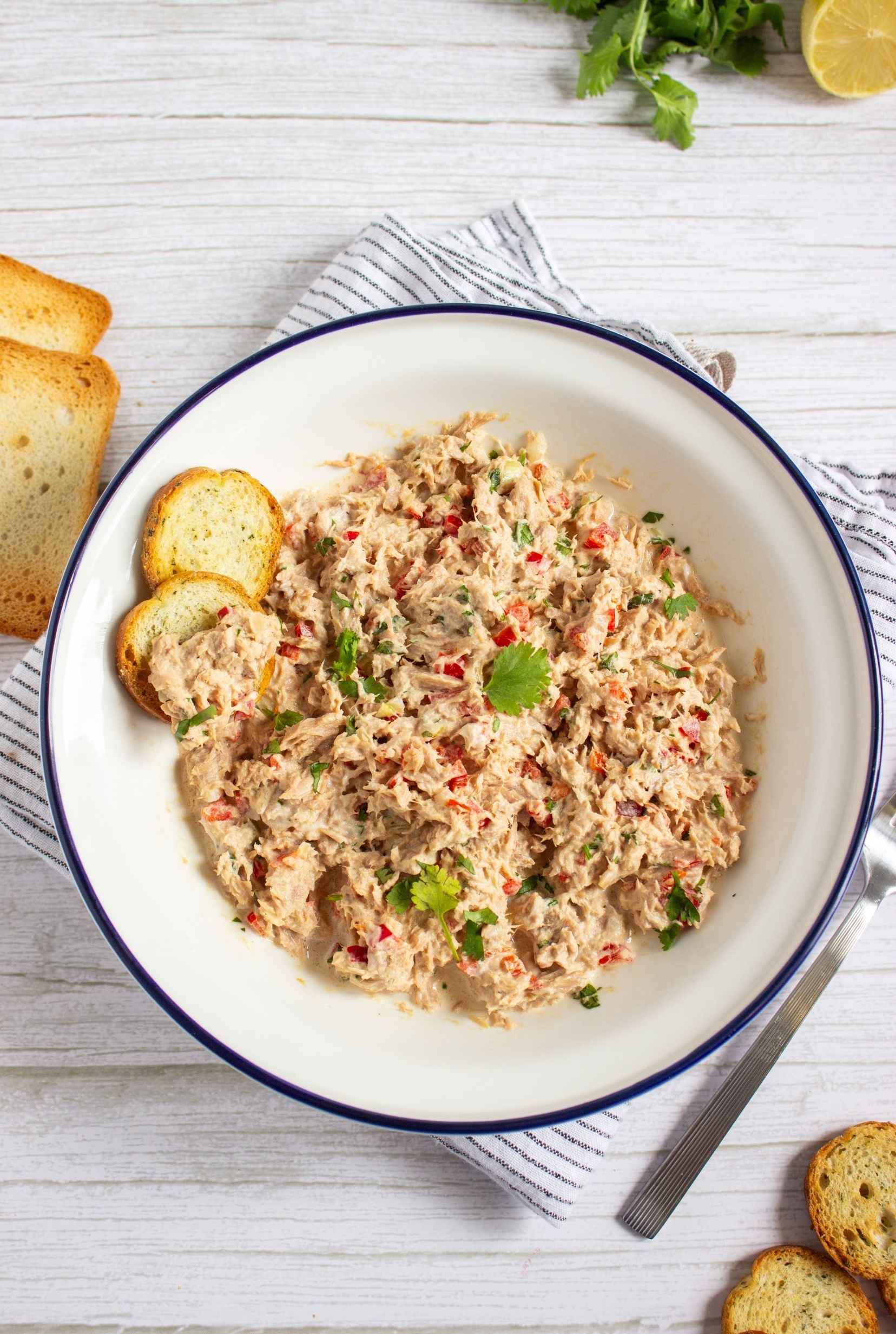 tuna salad in bowl