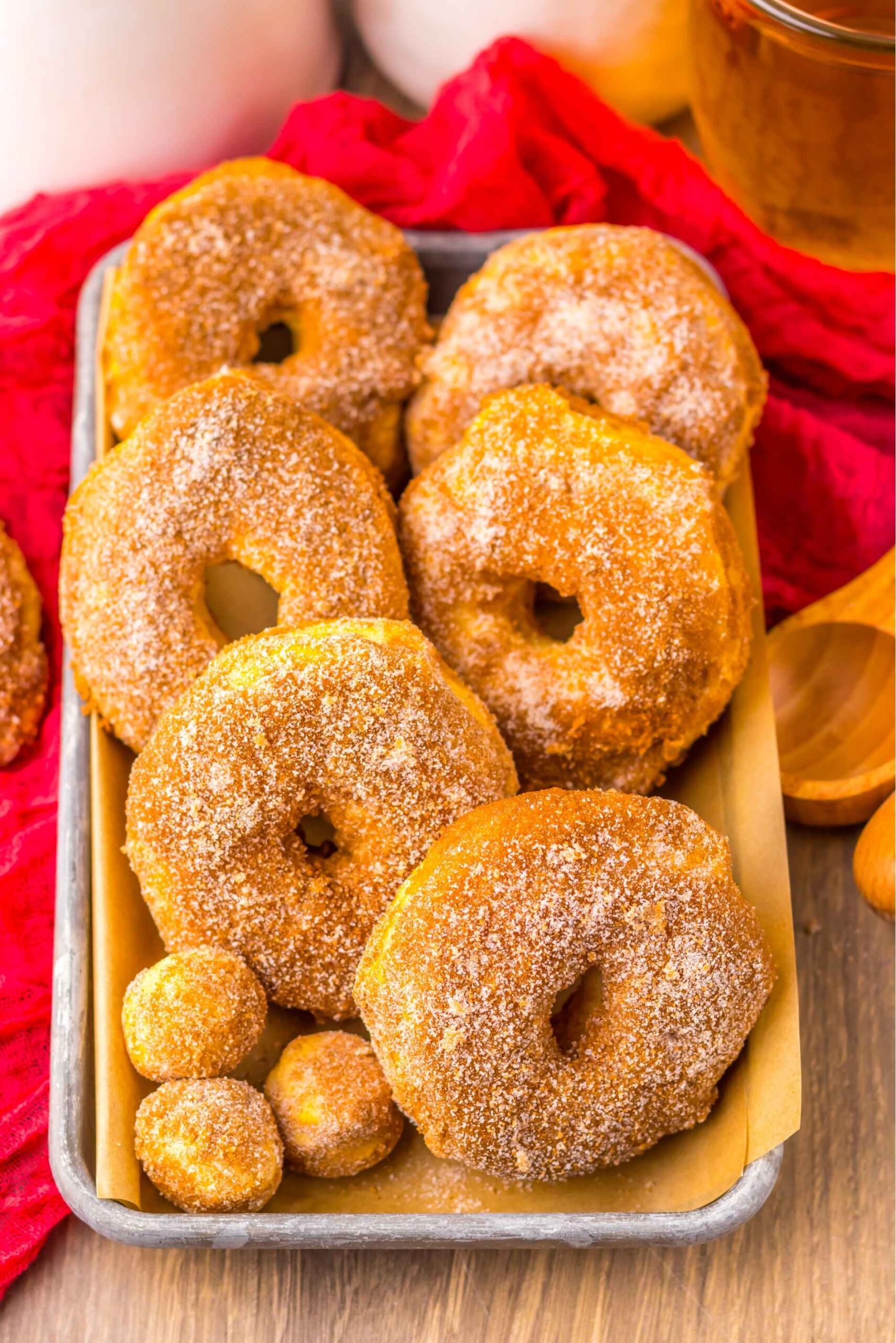 air fried apple cider donuts