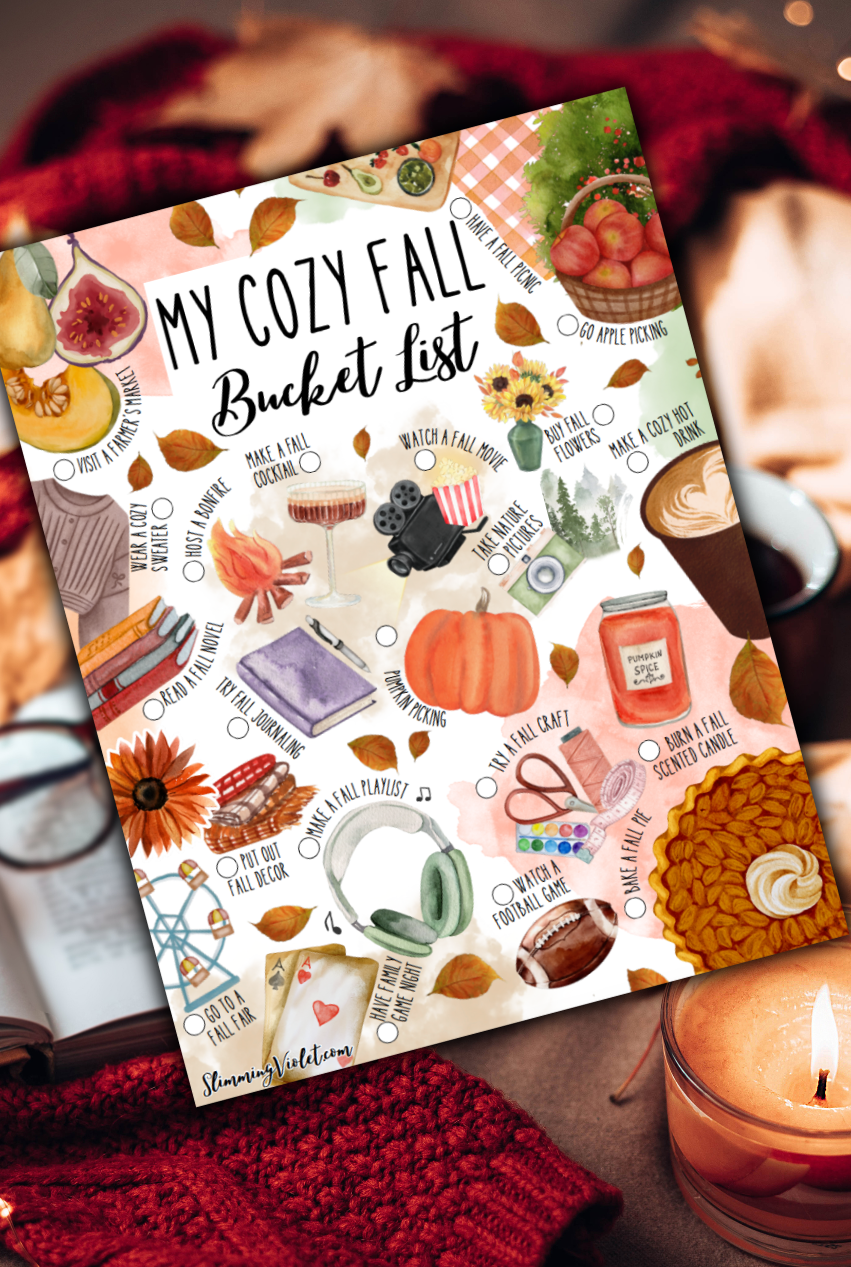 cozy fall bucket list