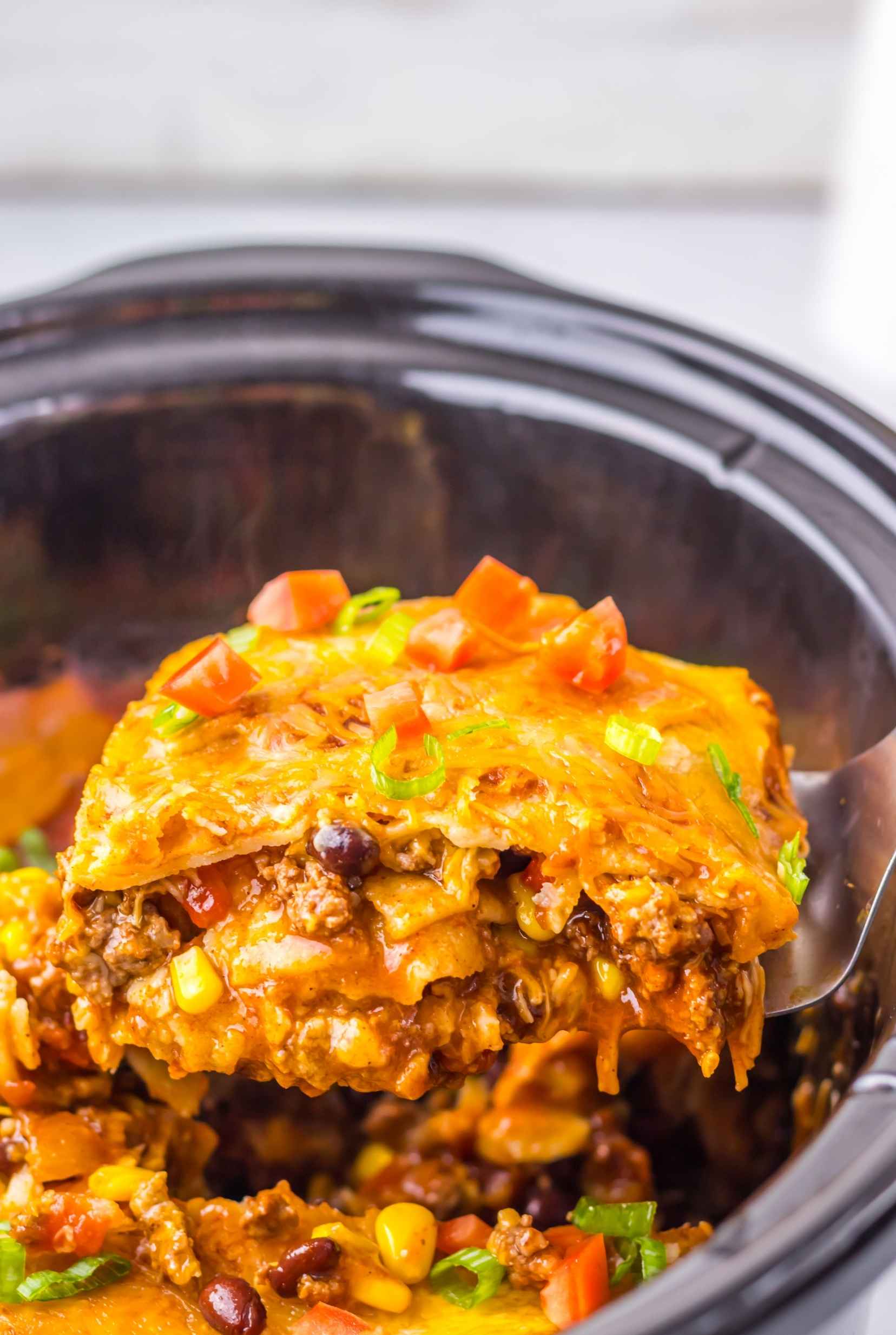 crockpot enchilada casserole