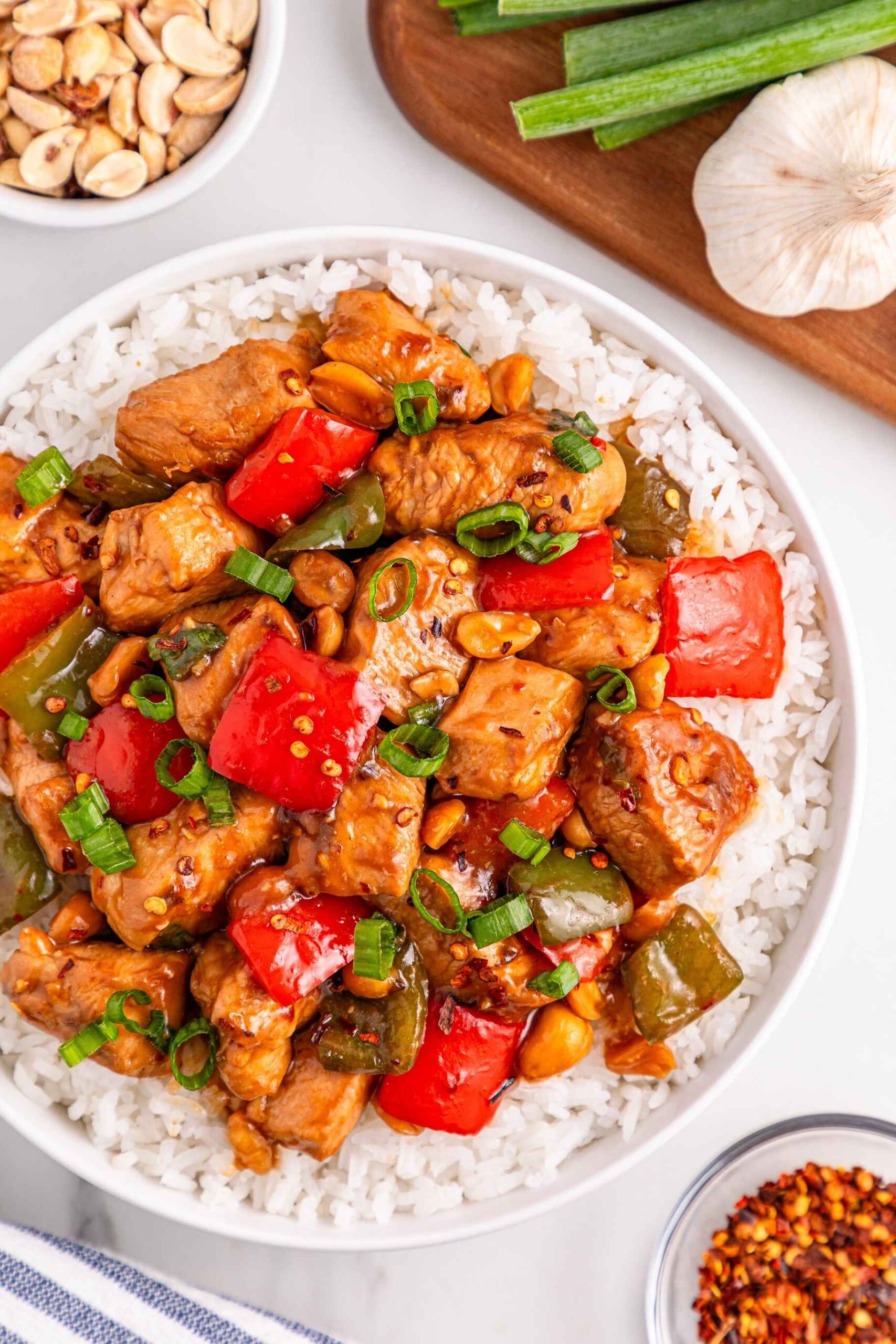 kung pao chicken with rice